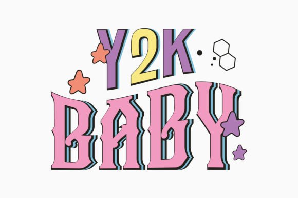 90’s Retro Y2K Baby SVG Design