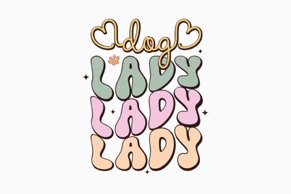 Dog Lady Retro Dog Svg