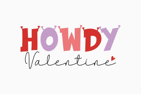 Howdy Valentine Retro Valentines Day SVG