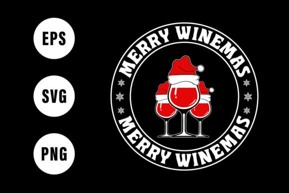 Merry Winemas Vector