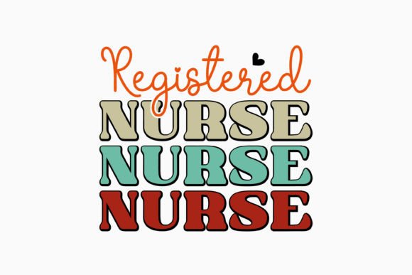 Registered Nurse Retro SVG