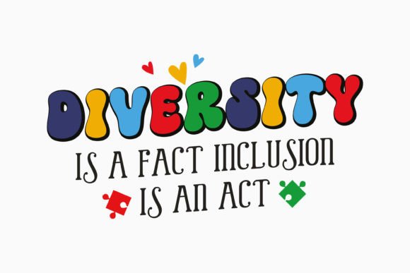 Retro Autism Awareness SVG Diversity