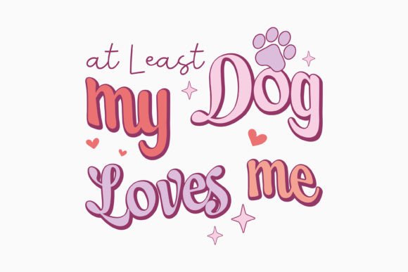 Retro Dog Valentine’s Day Quotes SVG