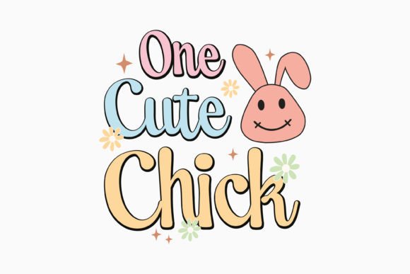 Retro Easter Chick SVG Design