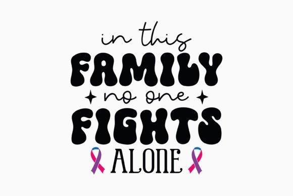 Retro Fights Alone Cancer Awareness SVG