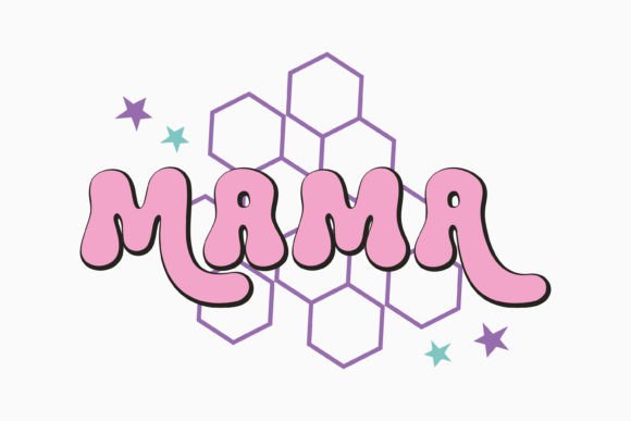 Retro Mama Leopard Mother's Day SVG
